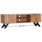 vidaXL Mueble para TV madera maciza de acacia 140x30x45 cm