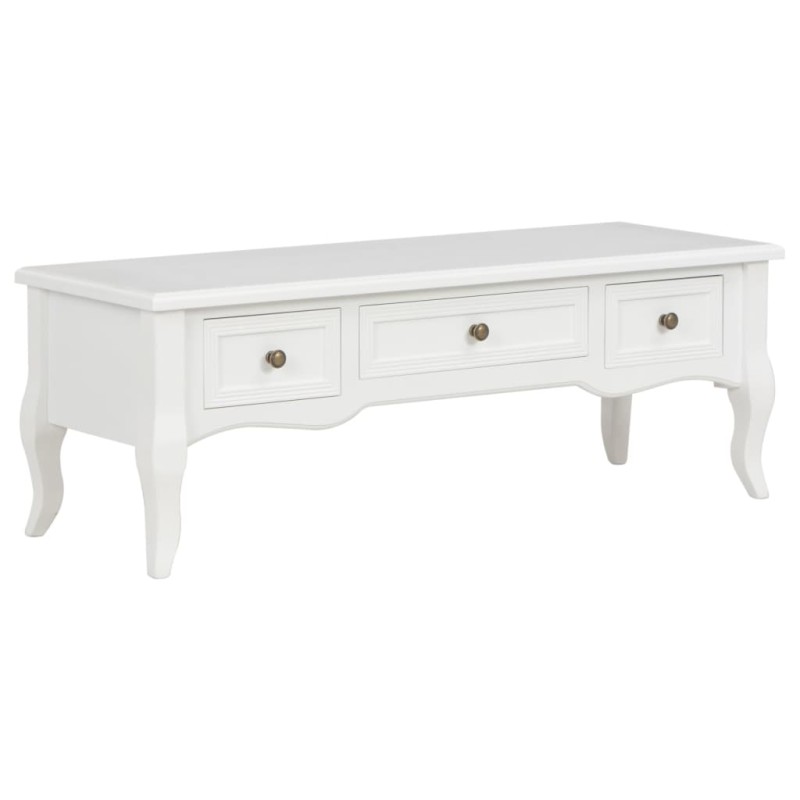 vidaXL Mueble para TV de madera blanco 100x35x35 cm vidaXL Mueble para TV de madera blanco 100x35x35 cm