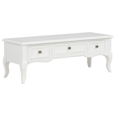 vidaXL Mueble para TV de madera blanco 100x35x35 cm