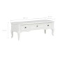 vidaXL Mueble para TV de madera blanco 100x35x35 cm vidaXL Mueble para TV de madera blanco 100x35x35 cm