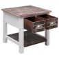 vidaXL Mesa auxiliar madera de Paulownia marrón 40x40x40 cm vidaXL Mesa auxiliar madera de Paulownia marrón 40x40x40 cm
