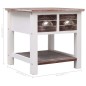 vidaXL Mesa auxiliar madera de Paulownia marrón 40x40x40 cm vidaXL Mesa auxiliar madera de Paulownia marrón 40x40x40 cm