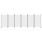 vidaXL Biombo divisor de 6 paneles de tela blanco 520x180 cm vidaXL Biombo divisor de 6 paneles de tela blanco 520x180 cm