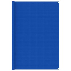 vidaXL Alfombra para tienda de campaña HDPE azul 200x400 cm