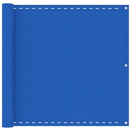 vidaXL Toldo para balcón HDPE azul 90x300 cm