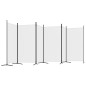vidaXL Biombo divisor de 6 paneles de tela blanco 520x180 cm vidaXL Biombo divisor de 6 paneles de tela blanco 520x180 cm