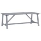 vidaXL Mesa comedor de jardín madera maciza acacia gris 206x100x74 cm vidaXL Mesa comedor de jardín madera maciza acacia gris 206x100x74 cm
