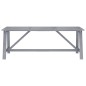 vidaXL Mesa comedor de jardín madera maciza acacia gris 206x100x74 cm vidaXL Mesa comedor de jardín madera maciza acacia gris 206x100x74 cm