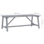 vidaXL Mesa comedor de jardín madera maciza acacia gris 206x100x74 cm vidaXL Mesa comedor de jardín madera maciza acacia gris 206x100x74 cm