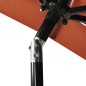 vidaXL Sombrilla de 3 niveles con poste de aluminio terracota 2x2 m vidaXL Sombrilla de 3 niveles con poste de aluminio terracota 2x2 m