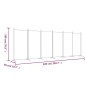 vidaXL Biombo divisor de 6 paneles de tela blanco 520x180 cm vidaXL Biombo divisor de 6 paneles de tela blanco 520x180 cm