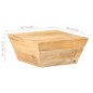 vidaXL Mesa de centro forma de V madera maciza de mango 66x66x30 cm vidaXL Mesa de centro forma de V madera maciza de mango 66x66x30 cm