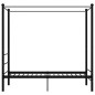 vidaXL Estructura de cama con dosel metal negro 100x200 cm vidaXL Estructura de cama con dosel metal negro 100x200 cm