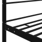 vidaXL Estructura de cama con dosel metal negro 100x200 cm vidaXL Estructura de cama con dosel metal negro 100x200 cm