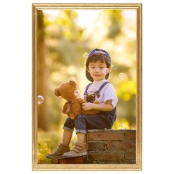 vidaXL Marcos de foto collage de pared/mesa 3 uds dorado MDF 70x90 cm