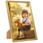 vidaXL Marcos de foto collage de pared/mesa 3 uds dorado MDF 70x90 cm