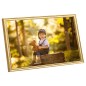 vidaXL Marcos de foto collage de pared/mesa 3 uds dorado MDF 70x90 cm