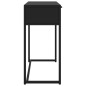 vidaXL Mesa consola de acero negra 72x35x75 cm vidaXL Mesa consola de acero negra 72x35x75 cm