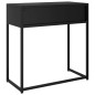vidaXL Mesa consola de acero negra 72x35x75 cm vidaXL Mesa consola de acero negra 72x35x75 cm