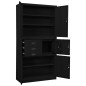 vidaXL Armario de oficina de acero negro 90x40x180 cm vidaXL Armario de oficina de acero negro 90x40x180 cm
