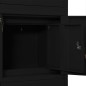 vidaXL Armario de oficina de acero negro 90x40x180 cm vidaXL Armario de oficina de acero negro 90x40x180 cm