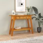 vidaXL Mesa consola con cajones madera maciza de caoba 90x30x75 cm vidaXL Mesa consola con cajones madera maciza de caoba 90x30x75 cm
