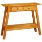 vidaXL Mesa consola con cajones madera maciza de caoba 90x30x75 cm vidaXL Mesa consola con cajones madera maciza de caoba 90x30x75 cm