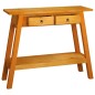 vidaXL Mesa consola con cajones madera maciza de caoba 90x30x75 cm vidaXL Mesa consola con cajones madera maciza de caoba 90x30x75 cm