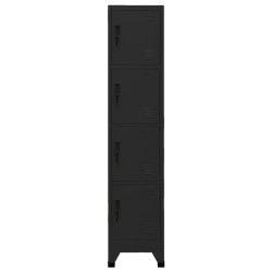 vidaXL Taquilla de acero negro 38x45x180 cm