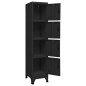 vidaXL Taquilla de acero negro 38x45x180 cm vidaXL Taquilla de acero negro 38x45x180 cm