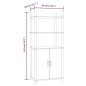 vidaXL Aparador alto madera contrachapada 60x40x141 cm vidaXL Aparador alto madera contrachapada 60x40x141 cm