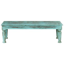 vidaXL Mesa de centro de madera maciza reciclada 110x50x34 cm