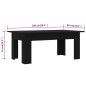 vidaXL Mesa de centro madera contrachapada negro 100x60x42 cm vidaXL Mesa de centro madera contrachapada negro 100x60x42 cm