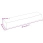 vidaXL Estante de pared madera de roble tratada marrón claro 40x10x6cm