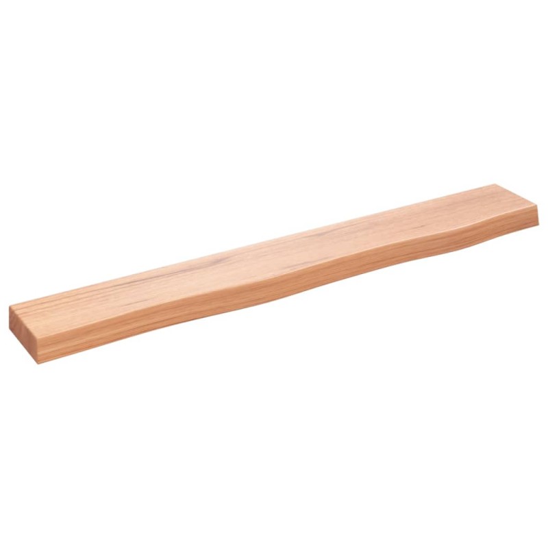vidaXL Estante de pared madera de roble tratada marrón claro 80x10x4cm vidaXL Estante de pared madera de roble tratada marrón claro 80x10x4cm