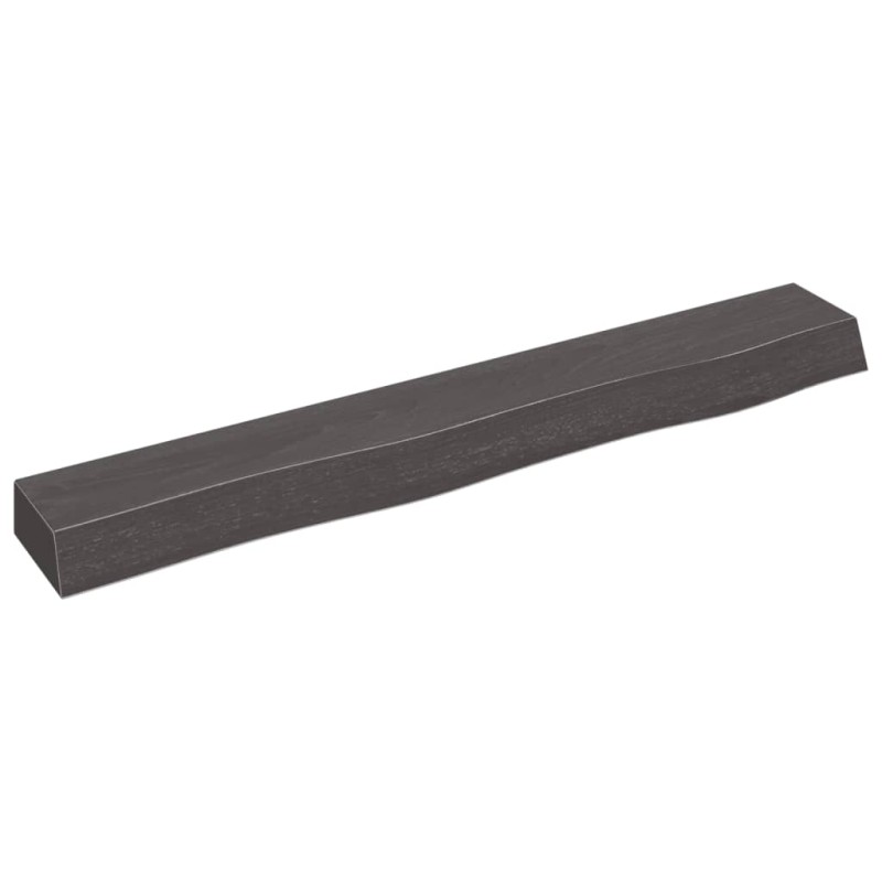 vidaXL Estante de pared madera roble tratada marrón oscuro 80x10x6 cm vidaXL Estante de pared madera roble tratada marrón oscuro 80x10x6 cm