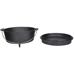 Esschert Design Horno holandés 6,5 L negro FF235