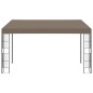 vidaXL Cenador con montaje en la pared gris taupe 4x3 m vidaXL Cenador con montaje en la pared gris taupe 4x3 m