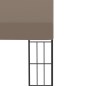 vidaXL Cenador con montaje en la pared gris taupe 4x3 m vidaXL Cenador con montaje en la pared gris taupe 4x3 m