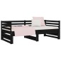 vidaXL Sofá cama extraíble madera maciza de pino negro 2x(80x200) cm vidaXL Sofá cama extraíble madera maciza de pino negro 2x(80x200) cm