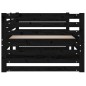 vidaXL Sofá cama extraíble madera maciza de pino negro 2x(80x200) cm vidaXL Sofá cama extraíble madera maciza de pino negro 2x(80x200) cm