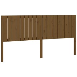 vidaXL Cabecero de cama madera maciza pino marrón miel 185,5x4x100 cm