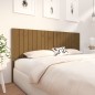 vidaXL Cabecero de cama madera maciza pino marrón miel 185,5x4x100 cm vidaXL Cabecero de cama madera maciza pino marrón miel 185,5x4x100 cm