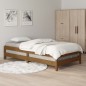 vidaXL Cama apilable de madera maciza de pino marrón miel 75x190 cm