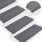 vidaXL Alfombrilla autoadhesiva de escalera 15 uds gris 65x24,5x3,5 cm vidaXL Alfombrilla autoadhesiva de escalera 15 uds gris 65x24,5x3,5 cm