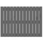 vidaXL Cabecero de cama de pared madera maciza pino gris 82,5x3x60 cm vidaXL Cabecero de cama de pared madera maciza pino gris 82,5x3x60 cm