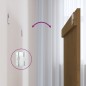 vidaXL Cabecero cama pared madera maciza pino marrón miel 108x3x90 cm