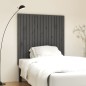 vidaXL Cabecero de cama de pared madera maciza pino gris 108x3x110 cm vidaXL Cabecero de cama de pared madera maciza pino gris 108x3x110 cm