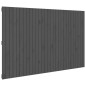 vidaXL Cabecero de cama de pared madera maciza pino gris 185x3x110 cm vidaXL Cabecero de cama de pared madera maciza pino gris 185x3x110 cm