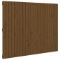 vidaXL Cabecero cama pared madera maciza pino marrón miel 140x3x110 cm vidaXL Cabecero cama pared madera maciza pino marrón miel 140x3x110 cm